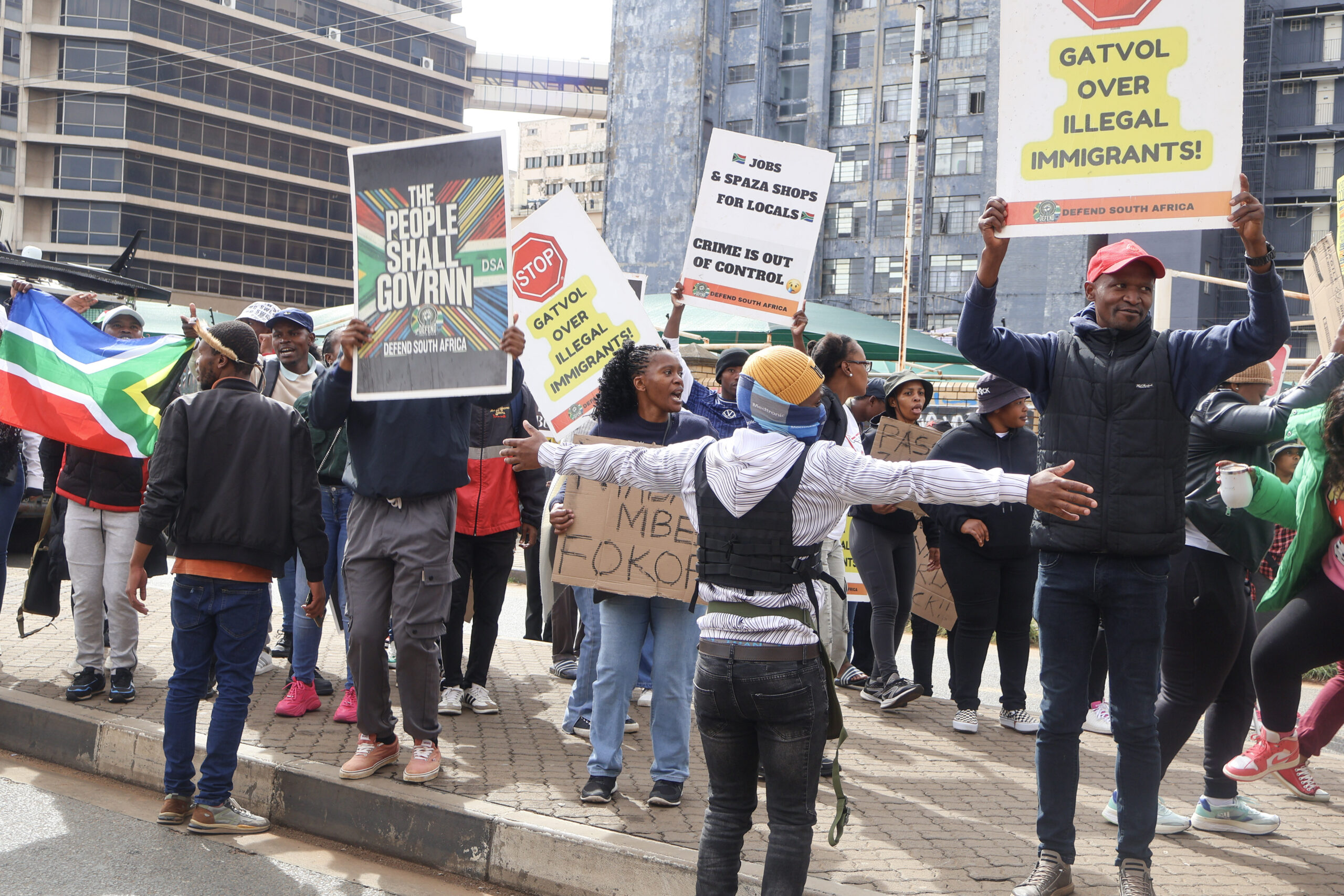 Citizens Take to the Streets in Protest Over Undocumented Migrants ...